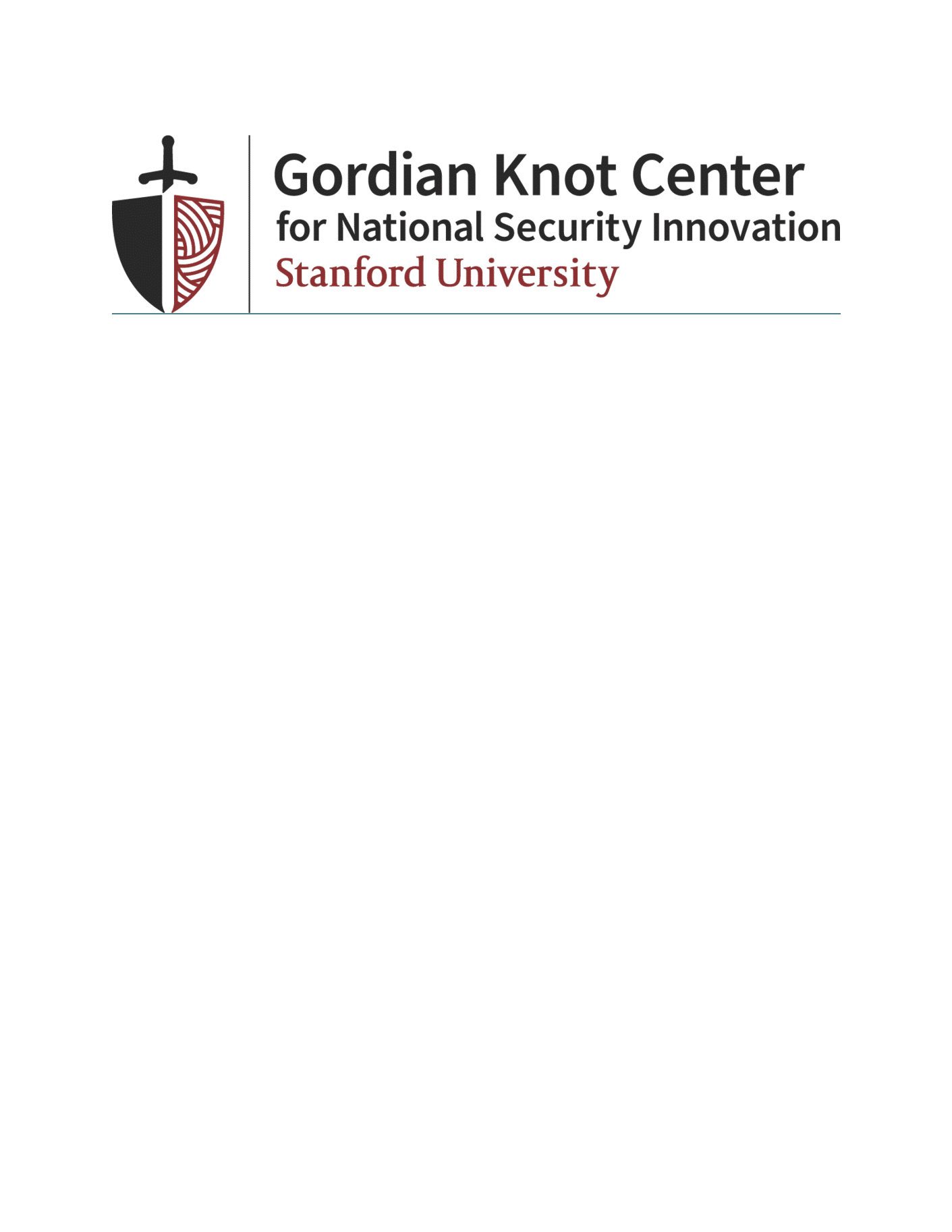 Stanford University Gordian Knot Center for National Security Innovation / 